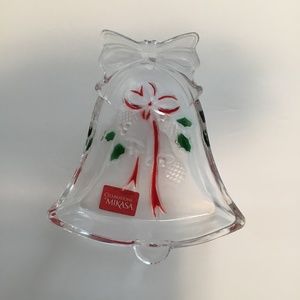 Celebrations By Mikasa Bell Shape Crystal Sweet Dish New In Box
